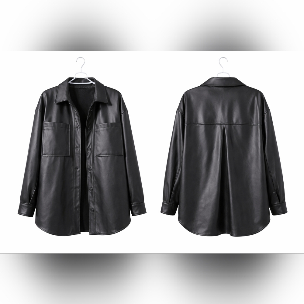 Elegant Black Leather Jacket